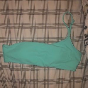 Blue bikini top